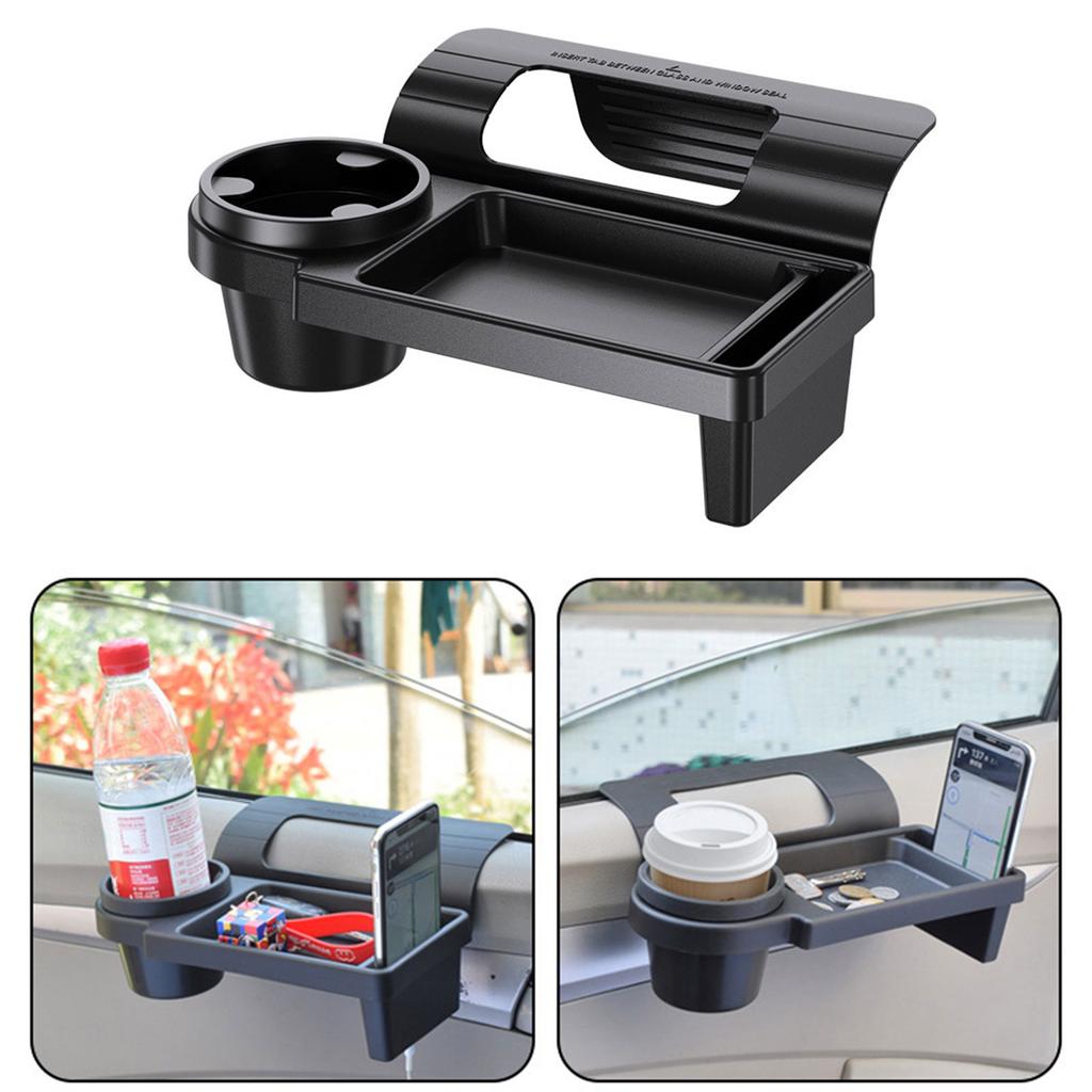 Multifunctional Car Side Door Window Organizer with Cup and Smartphone Slot Hanging Storage Rack Accessories For Vehicle