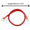 1,64 ft Rot 2 AWG Batteriekabel Positive Negative Anschlüsse für Motorrad Automobil Boot mit Klemmen Nachrüstung Kabelbaum