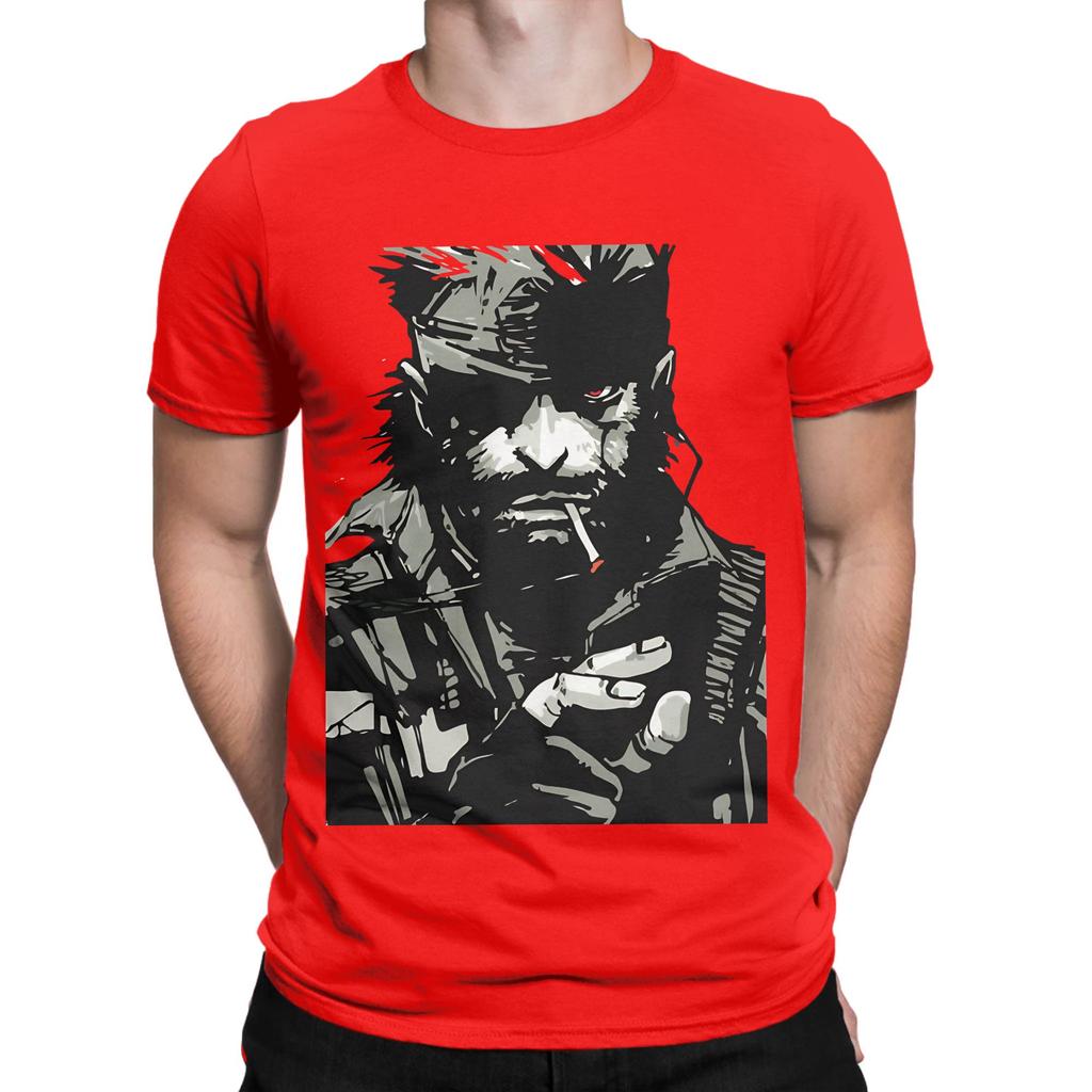 Solid Snake Mgs Graphic 100 Cotton Tshirt Metal Gear Solid Tees Tops For Unisex