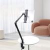 Long Arm Phone Mount Clip Type Tablet Phone Desktop Stand 360 Degree Rotatable Folding Stand
