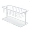 Household Kitchen Countertop Cleaning and Storage Rack, Multifunctional Sponge Drain Shelf for Faucets and Sinks