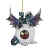 Christmas Dragon Baby Hanging Decor Exquisite Dragon Hanging Ornaments Realistic Dragon Egg Hanging Pendant for Xmas Party Decor