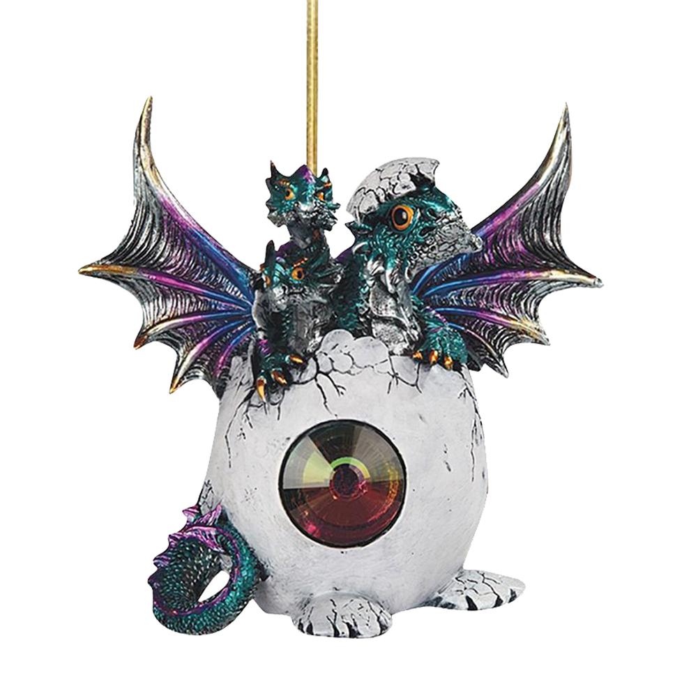 Christmas Dragon Baby Hanging Decor Exquisite Dragon Hanging Ornaments Realistic Dragon Egg Hanging Pendant for Xmas Party Decor