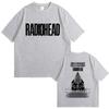 Radiohead Return To The Road European Tour T-shirt Men's Rock Vintage T Shirt Women Gothic Oversized T-shirts