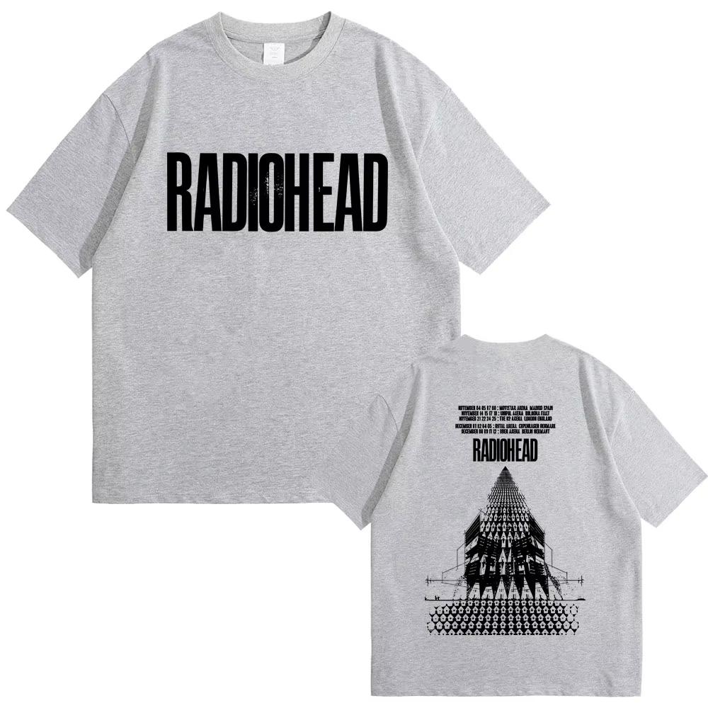

Radiohead Return To The Road European Tour T-shirt Men s Rock Vintage T Shirt women Gothic Oversized T-shirts 3XL