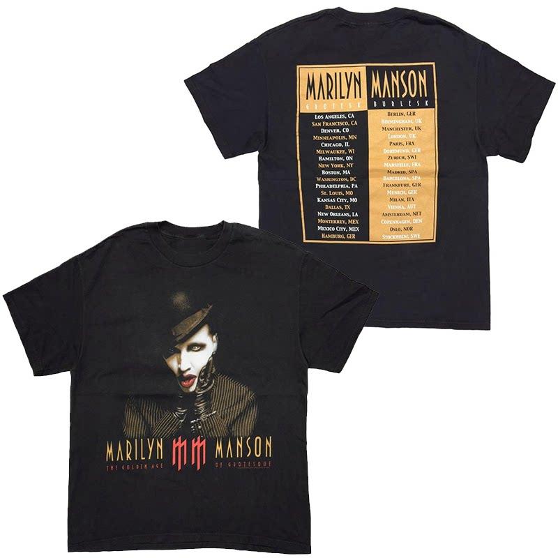 

Marilyn Manson Абстрактная Повседневная Футболка Люксовый Бренд для Мужчин и Женщин Топ 2026 Новый Логотип Группы Рок M