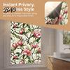 Adesivo Vetro Privacy Pellicola Finestra Colorata, Decorazioni Murali Floreali, Pellicola Strappabile Non Adesiva Blocca UV Adesivi Floreali per Camera da Letto Soggiorno