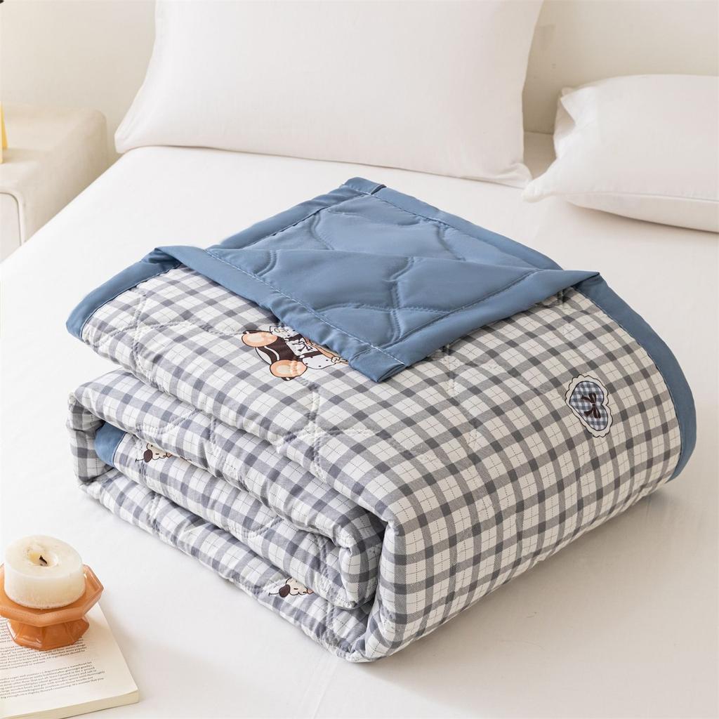 Frühling Sommer Baumwolle Decke Dünne Tröster Quilts Erwachsene Kinder König Quilt Patchwork Tagesdecke Luxus Bett Decke 200x230 cm Wohnkultur