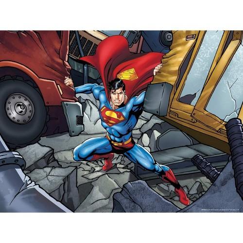 Superman Lifting A Mountain Lenticular Jigsaw Puzzle