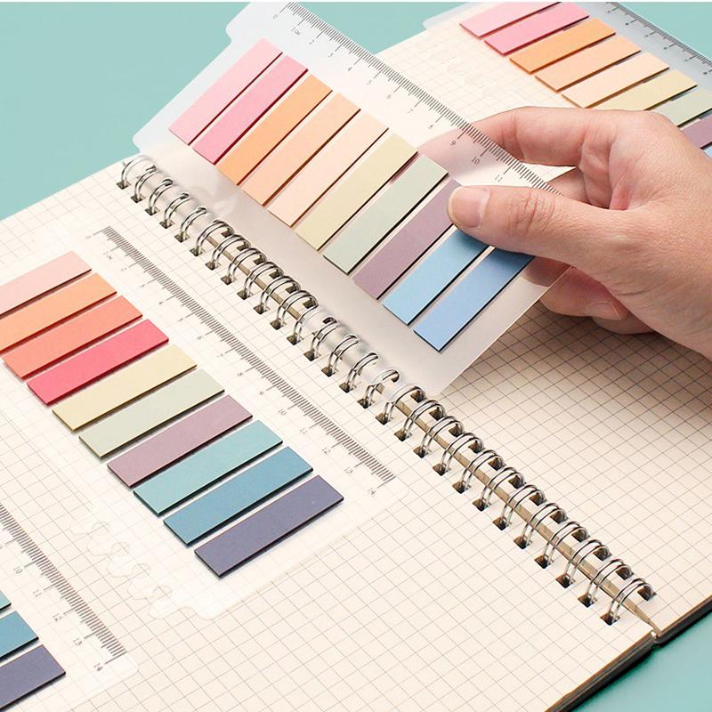 200 Sheets/Pcs PET Flags Tabs Page Markers Paper Index Bookmark Sticky Notes Office Supplies Stationery