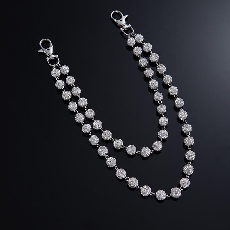 Catena Vita da Donna di Alta Gamma con Strass e Perline Ceramiche Colorate