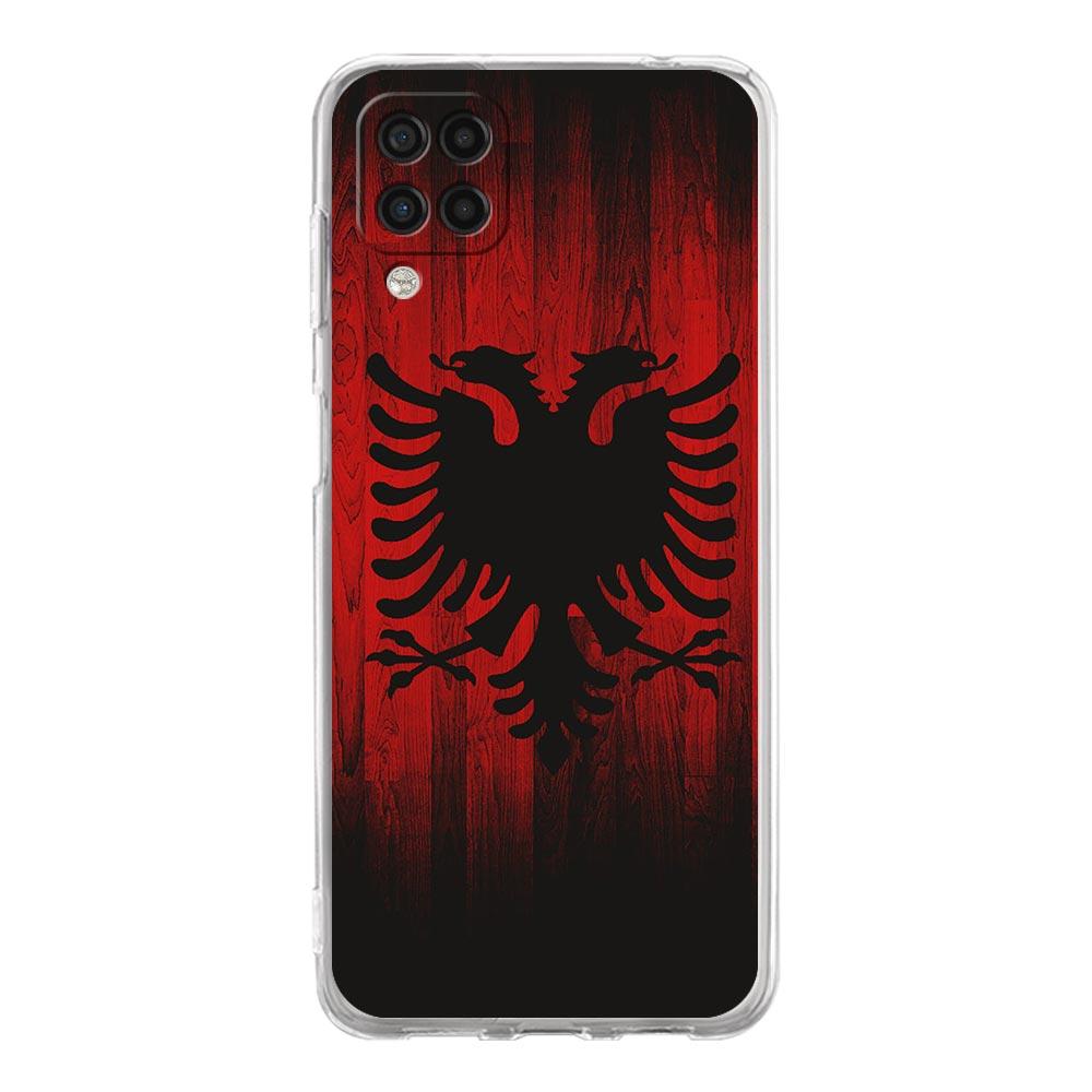 

Чехол для телефона для Samsung A54 A52 A50 A70 A10 A30 A40 A20S A20E A02S A12 A14 A22 A24 A42 A34 A32 5G A04s Прозрачный чехол флаг Албании Samsung A10S