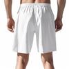 Men's Relaxed-Fit Linen Beach Casual Washed Button-Fly Athletic Shorts