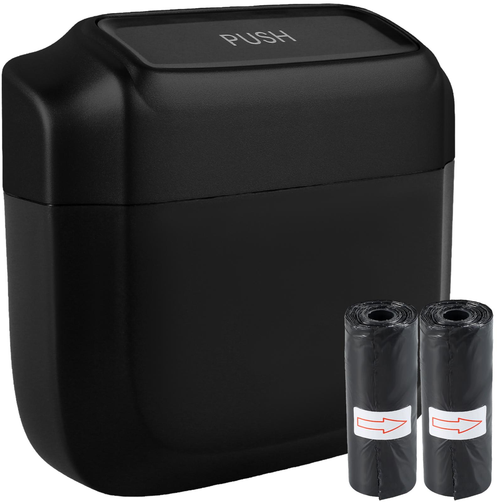 

The New Car Trash Bin Hanging Car Trash with Lid Dust Case Storage Box Pressing Trash Bin Auto Interior Accessories Waterproof