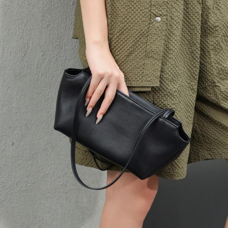 Echt Leer Dames Onderarmtas Klassieke High-End Luxe Schoudertas Europese Amerikaanse Eenvoudige Effen Kleur Fashi Handtas