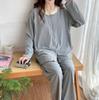 Maternity & Nursing Pajamas Set with Breast Pads for Spring & Autumn – Plus Size