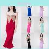 Elegant Women Formal Wedding Bridesmaid Evening Party Ball Prom Gown Long Cocktail Dress With Timeless Design