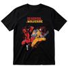 Deadpool Wolverine Action TShirt Superhero Comic Graphic Tee Unisex Fan Gift
