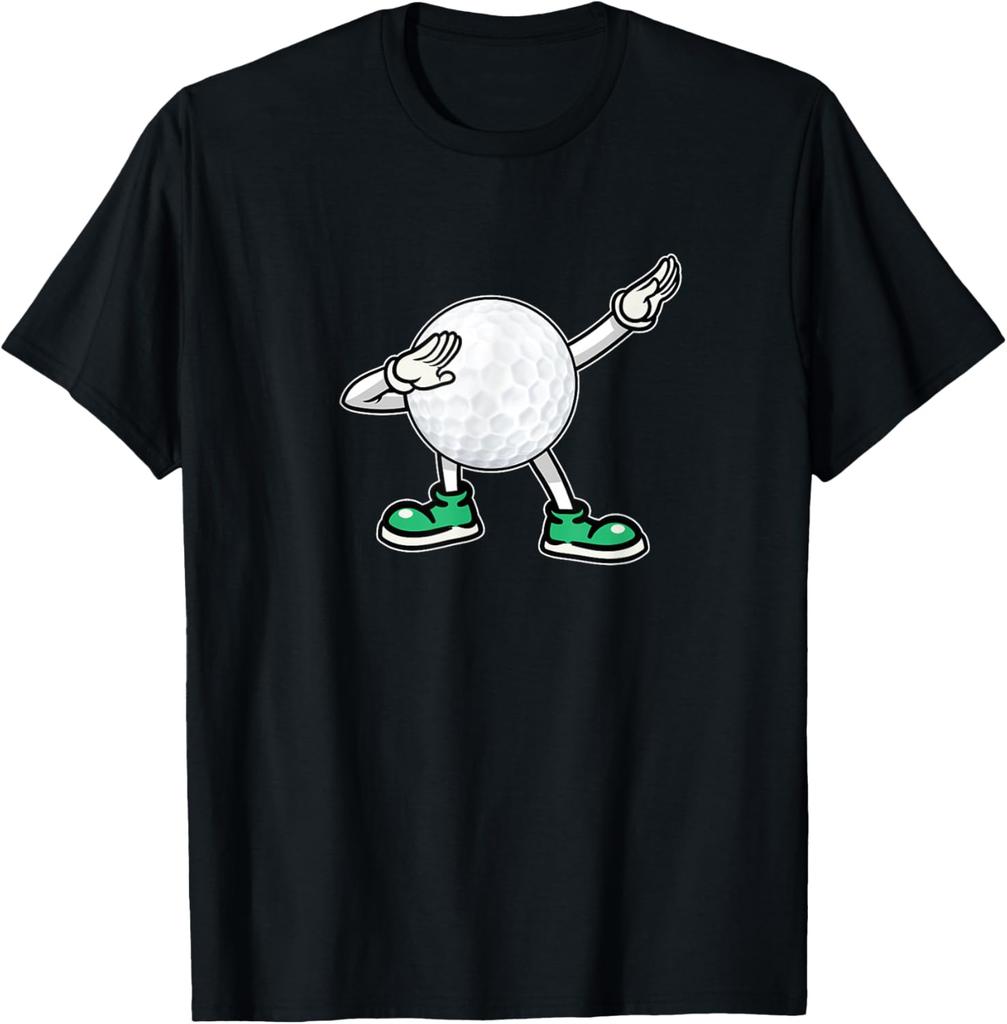 Dabbing Golf Ball Tee Kids Boys Dab Dance Golfing T-Shirt Kawayi Couple Y2k Funny Shirt Camisas Streetwear