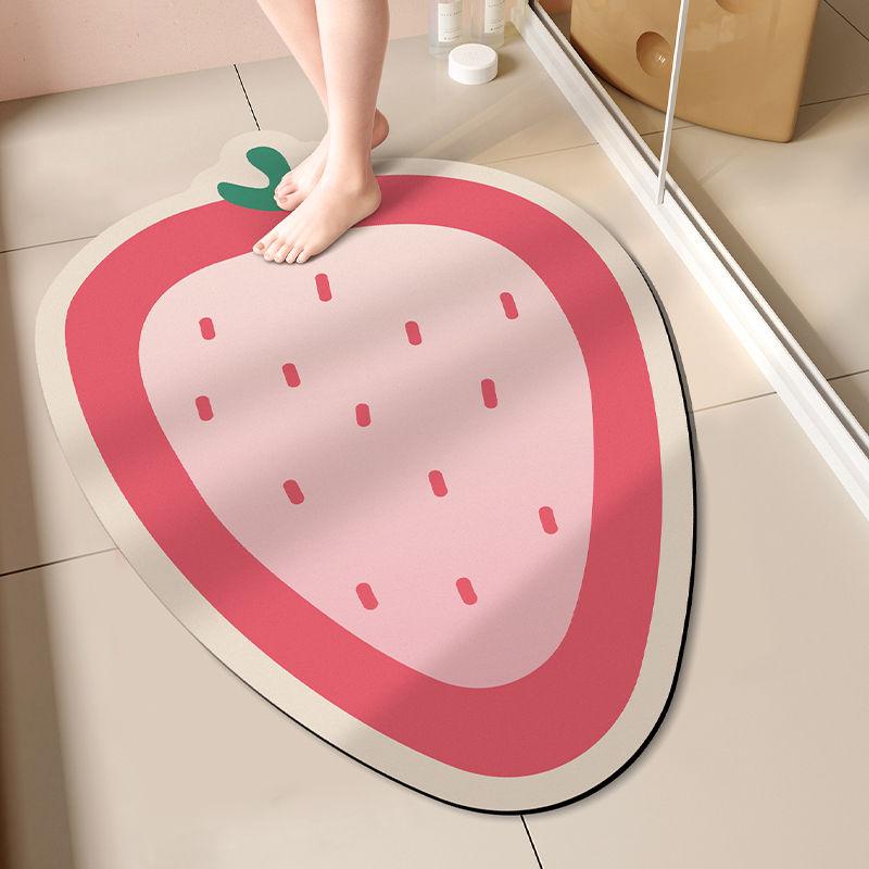 Bathroom Floor Mat Soft Diatom Mud Absorbent Mat Toilet Door Non-slip Mat Household Toilet Quick Drying Foot Mat Carpet
