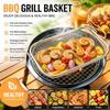 Cooling Rack BBQ Grill Basket Rectangular Draining Frying Net  Camping Cookware