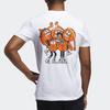 Adidas T Shirts Men's White Crew Neck Moderate Straight Fit FM4967