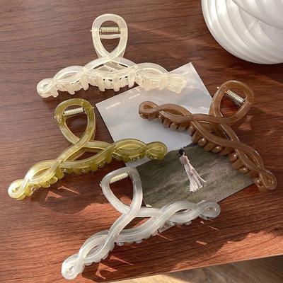 Été Grand Pince Crabe Acrylique Coréenne Pinces Requin Nouveaux Accessoires Cheveux Surdimensionnés Pour Femmes Épingles à Cheveux Coiffures