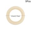 5/10/15/20/25/50pcs 20-80mm Natural Unfinished Wood Circle Rings Macrame DIY Crafts Baby Teething Toys Wooden Hoop Ornaments