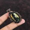 Australian Chrome Chalcedony Pendant Copper Wire Wrapped Pendant Handmade Copper Jewelry Gemstone Pendant Gift For Him Healing Stone Jewelry