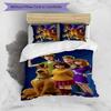 Scooby Doo 3pcs Bedding Set Duvet Cover Closure Includes 1 Duvet Cover & 2 Pillowcases for All Seasons Bedroom Home Dorm Decor