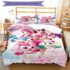 3pcs Magic Sweethear (4) Design Cover Set - HD Printed Bedding with 1 Cover and 2 Pillowcases - Perfect for Home and Dorm Decor