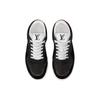LOUIS VUITTON Stadium Leather Low top Skateboard Shoes Women's Black 1ACUJ3