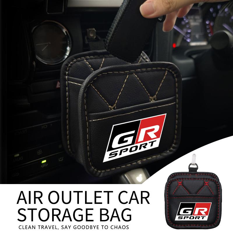 DZTJMT1 Car Styling Air Outlet Storage Box Phone Glasses Organizer Accessories For Toyota Yaris Corolla Rav4 CHR Auris Cruiser Prius