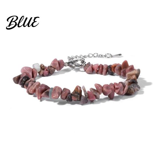 Durable Bracelet Women Irregular Beads Decor Adjustable Length Non-fading Wrist