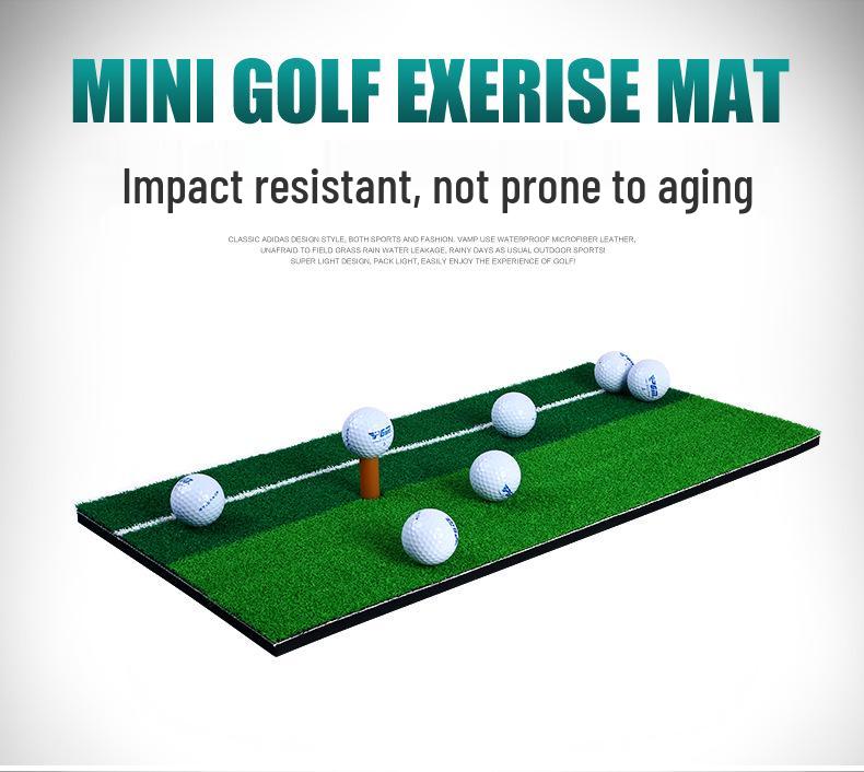 PGM Two-Color Indoor Golf Practice Mat for Swing and Ball Hitting