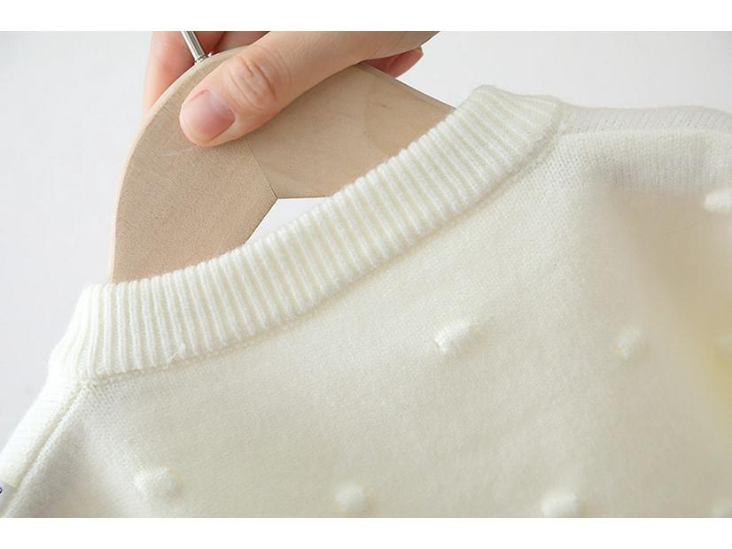 Girls' Flower Knit Cardigan - Spring/Autumn Infant Toddler Wool Top