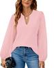 Ladies Fashion Lace Long Sleeve V-neck Round Neck Lace Button Shirt Shirt