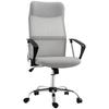 Manager Office Chair Ergonomic Backrest Adjustable Seat Height Swivel Mesh Fabric 63x65x119109-119cm Grey