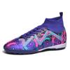 Foreign trade new high-top football shoes AG long nail football shoes TF broken nail training shoes football men