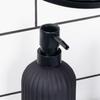 Schwarzer Glas-Seifenspender 400 ml