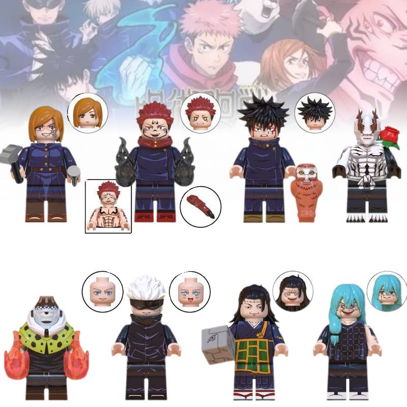 Kaisen Building Jujutsu Block Toy Mini Figures Diy Model Abs Plastic Gift Kids