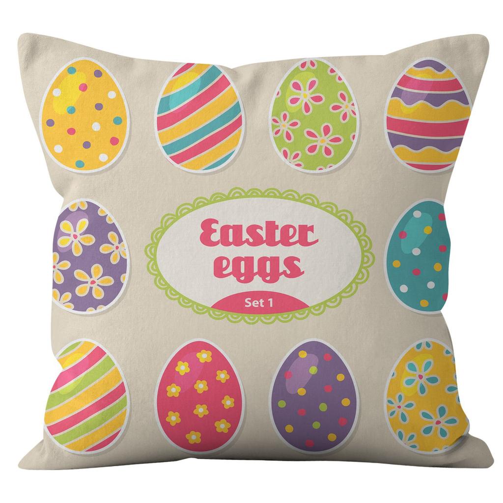 Easter Bunny Pillow Cover Home Pillow Cover