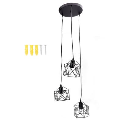 Antique Pendant Lampshade E27 3 Head Retro Unique Style Hanging Light Shade for Home Cafes 85?240V