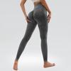 Womens High Waist Seamless Yoga Pants Sand Washed Tight Workout Leggings Running Fitness
