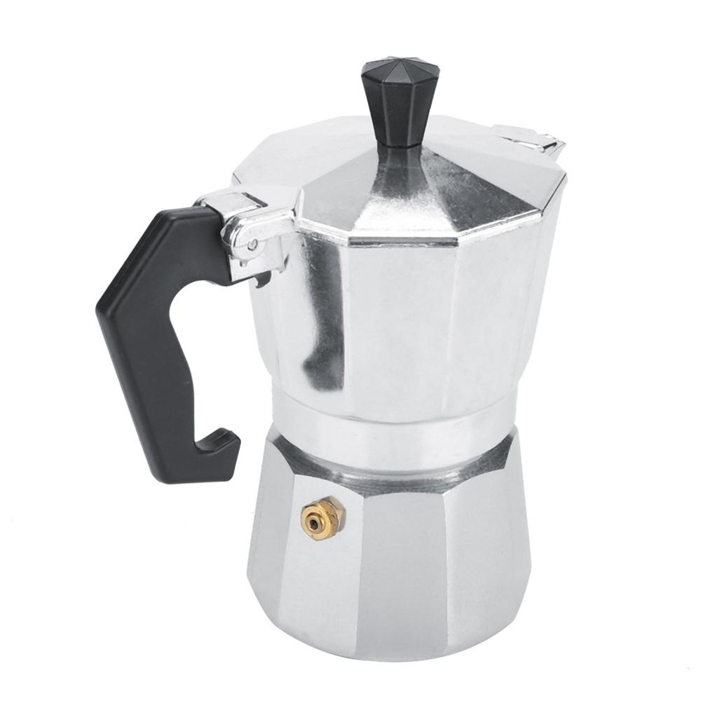 Aluminum Moka Pot 2 Cup Size Italian Coffee Maker Stovetop Coffee Percolator  Cafe Brewing