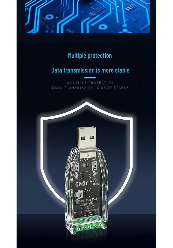Convertisseur d'Interface de Communication Série USB vers RS485/232/422 pour Ordinateurs Portables