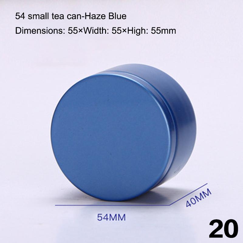 

Портативная многоцелевая однотонная мини-жестяная коробка с герметичной крышкой, банка для чая, упаковочная коробка, маленькая жестяная банка для хранения чая, подарок 20