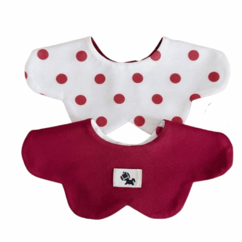 Cotton Baby Drool Bib Two-sided Usable Cute Saliva Towel Baby Feeding Bib Baby Drooling Style 2