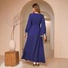 Arabic Party Bell Sleeve Digital Print Long Dress