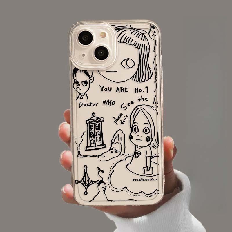 Nara Yoshitomo Case Cover For Samusng Galaxy A55 A54 A35 A23 A24 S24 Ultra S22 S23 Plus S20 S21 FE A33 A52 A53 A52S 5G Cover